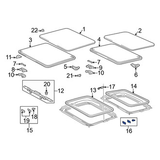 Toyota OE - Right Sunroof Frame Clip