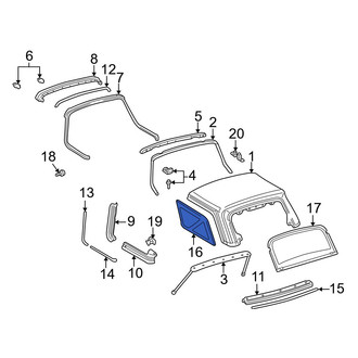 Toyota OE - Left Side Panel Glass