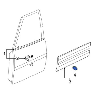 Toyota OE - Door Molding Clip