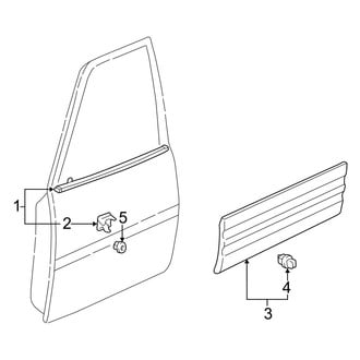 Toyota OE - Front Door - Exterior Trim (4 Doors Gas)