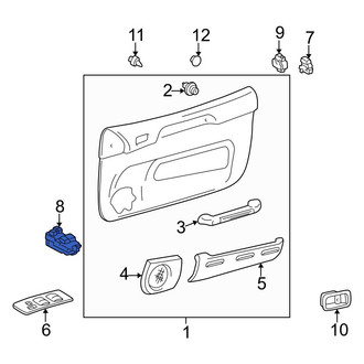 Toyota OE - Front Left Door Window Switch