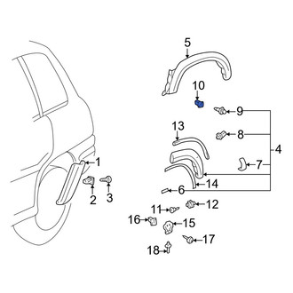 Toyota OE - Fender Flare Grommet