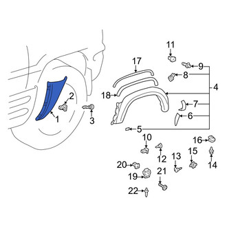 Toyota OE - Rear Left Body Trim Molding