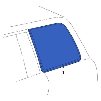 Toyota OE - Rear Left Quarter Glass