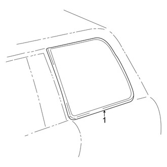 Toyota OE - Quarter Panel - Glass (4 Doors Gas)