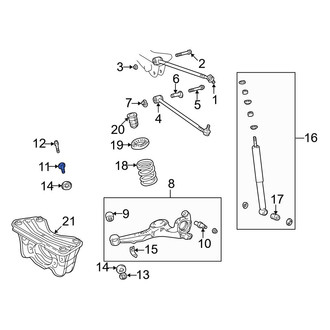 Toyota OE - Rear Alignment Camber Adjusting Eccentric