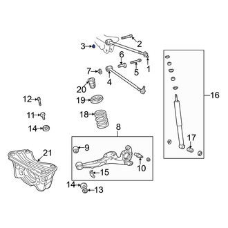 Toyota OE - Suspension Control Arm Nut