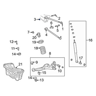 Toyota OE - Suspension Control Arm Nut