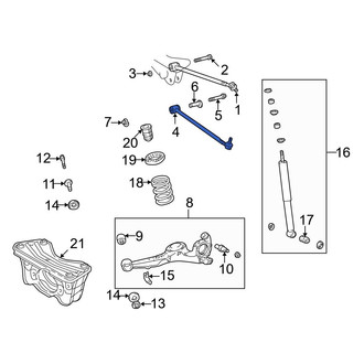 Toyota OE - Rear Right Lower Suspension Control Arm