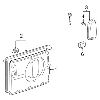 Toyota OE - Back Door - Door & Components (Soft Top), (2 Doors)