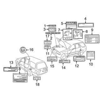 Toyota OE - Information Labels - Labels