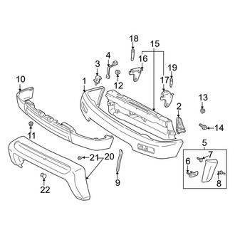 Toyota OE - Front Bumper - Bumper & Components