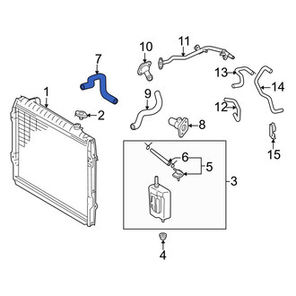 Toyota OE - Upper Radiator Coolant Hose