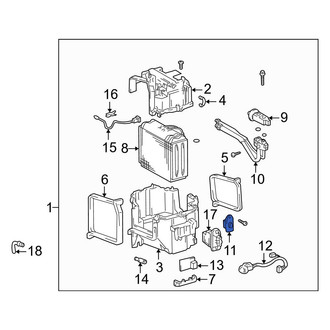 Toyota OE - Rear HVAC Blower Motor Resistor