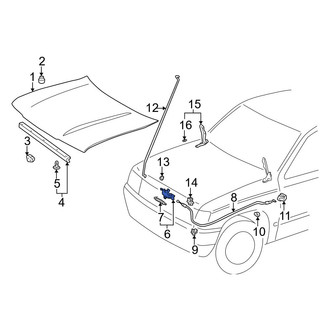 Toyota OE - Front Hood Latch