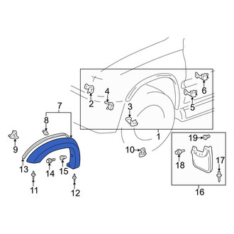 Toyota OE - Front Right Fender Flare