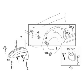 Toyota OE - Fender - Exterior Trim