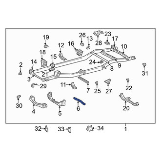 Toyota OE - Front Center Frame Crossmember