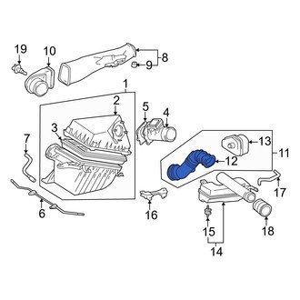 Toyota OE - Engine Air Intake Hose