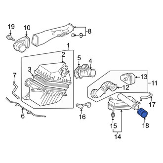 Toyota OE - Engine Air Intake Hose