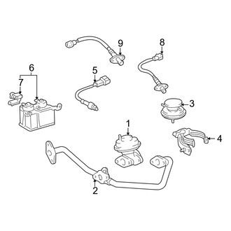 Toyota OE - Emission System - Emission Components (2.7L)