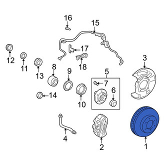 Toyota OE - Front Disc Brake Rotor