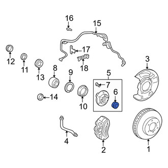 Toyota OE - Front Wheel Bearing Dust Cap