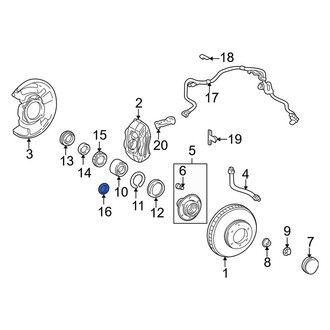 Toyota OE - Front Wheel Bearing Spacer