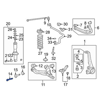Toyota OE - Lower Suspension Control Arm Bolt
