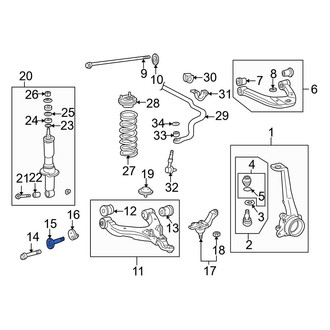 Toyota OE - Front Alignment Camber Adjusting Eccentric