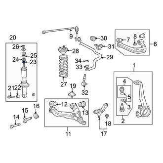 Toyota OE - Front Lower Suspension Strut Mount Reinforcement