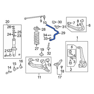 Toyota OE - Front Suspension Stabilizer Bar