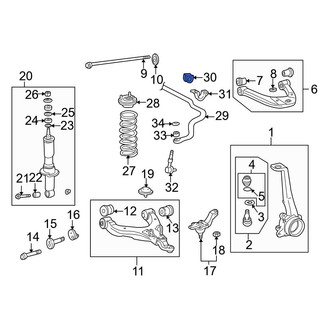 Toyota OE - Front Suspension Stabilizer Bar Bushing