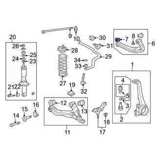 Toyota OE - Front Upper Suspension Control Arm Bushing