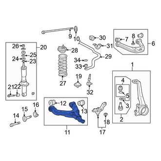 Toyota OE - Front Right Lower Suspension Control Arm