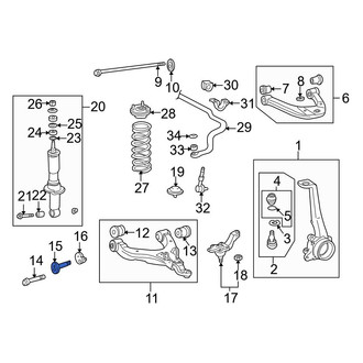 Toyota OE - Front Alignment Camber Adjusting Eccentric