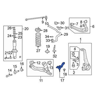 Toyota OE - Front Left Lower Suspension Ball Joint