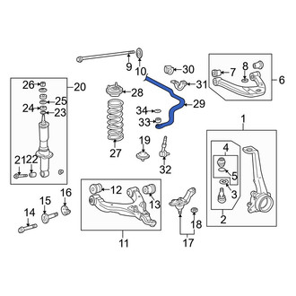 Toyota OE - Front Suspension Stabilizer Bar