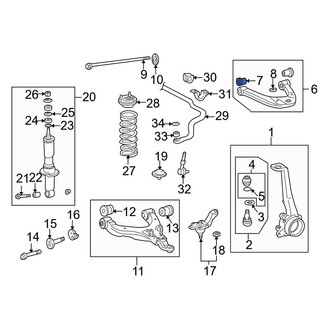 Toyota OE - Front Upper Suspension Control Arm Bushing
