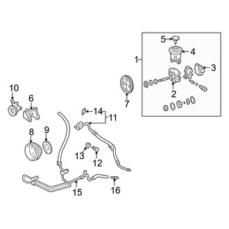 Toyota OE - Steering Gear & Linkage - Pump & Hoses (2.7L)