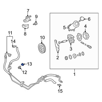 Toyota OE - Power Steering Pressure Line Washer