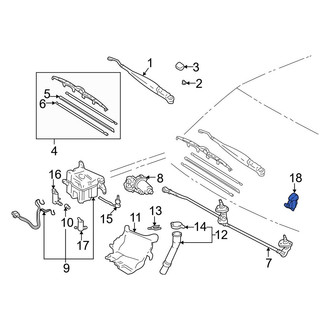 Toyota OE - Front Windshield Washer Nozzle