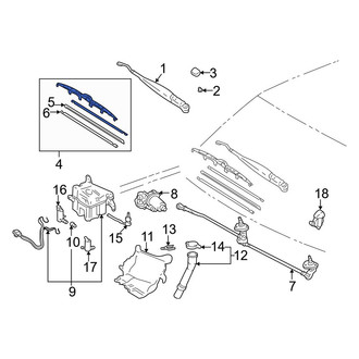 Toyota OE - Front Left Wiper Blade