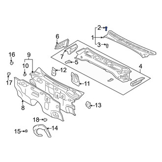 Toyota OE - Outer Cowl Cover Clip