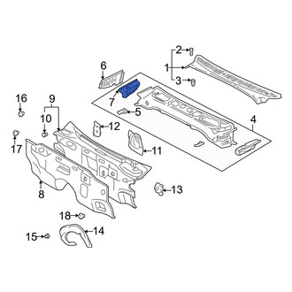 Toyota OE - Right Inner Cowl Side Panel