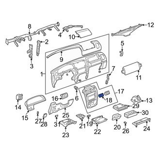 Toyota OE - Dashboard Air Vent