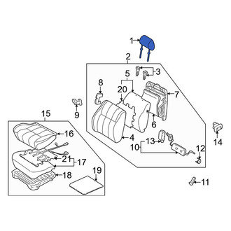 Toyota OE - Front Headrest