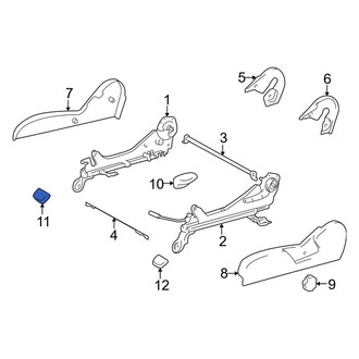 Toyota OE - Left Inner Seat Track Cover