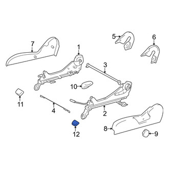 Toyota OE - Right Inner Seat Track Cover