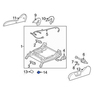 Toyota OE - Left Inner Seat Track Cover